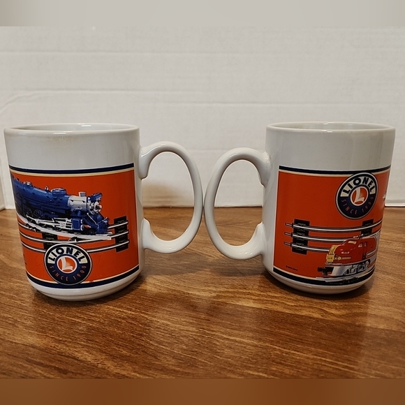 2006 Sherwood Brands LIONEL TRAINS Coffee Mugs Cups Collectible Set Of 2 - Picture 5 of 5